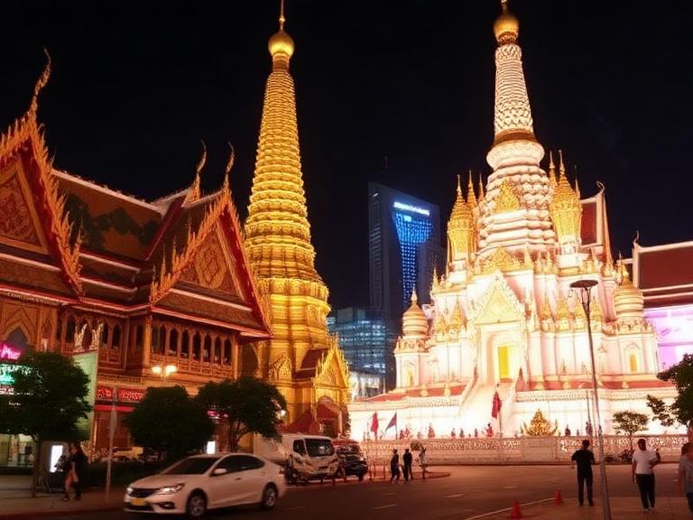 Traveler exploring Wat Arun temple at sunset while discovering the best things to do in Bangkok in 2026
